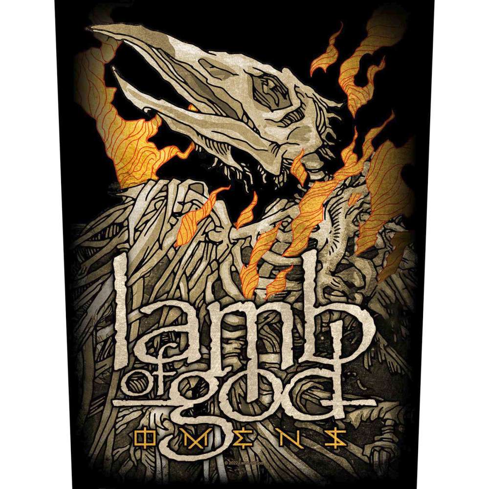 Lamb Of God - Omens Rückenaufnäher - Schwarz
